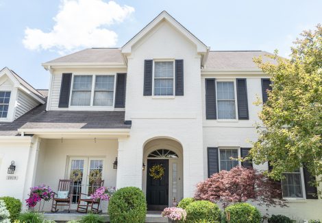 White Painted Brick Exterior