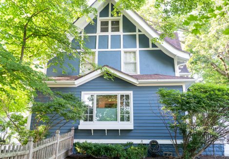 blue house painted by certapro