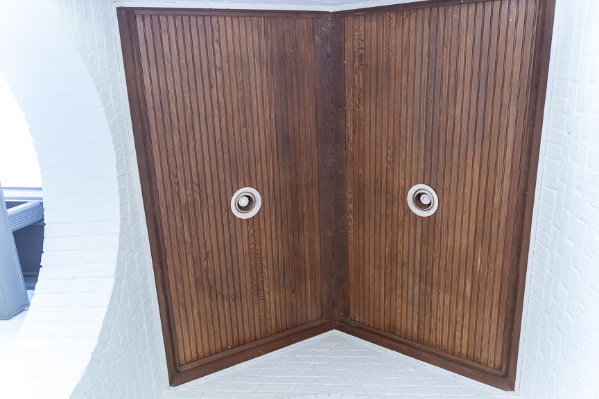 stained wooden roof area with light fixtures Preview Image 5