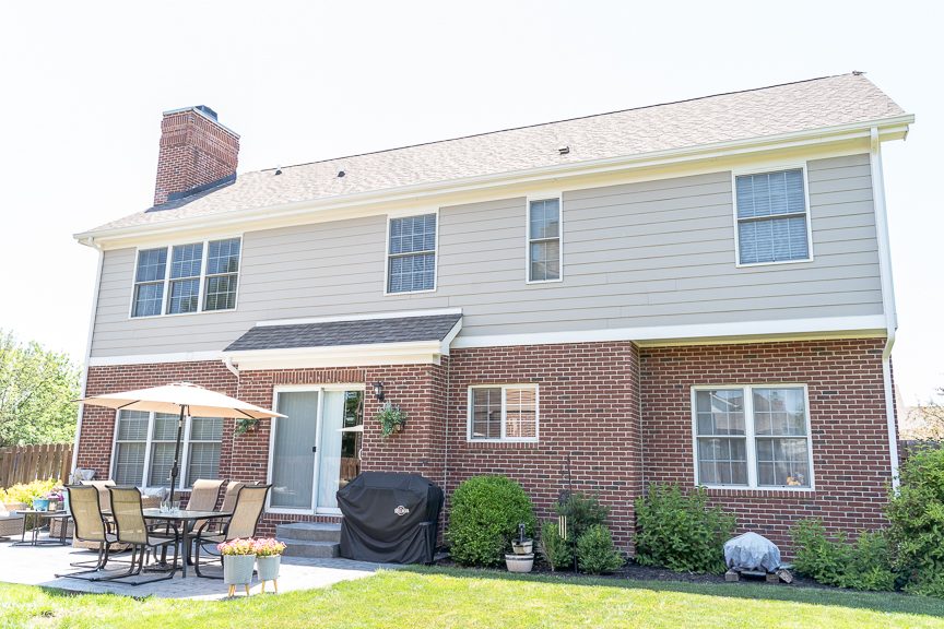 back porch view of home after siding and trim painting project Preview Image 6