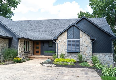 front of house after exterior painting