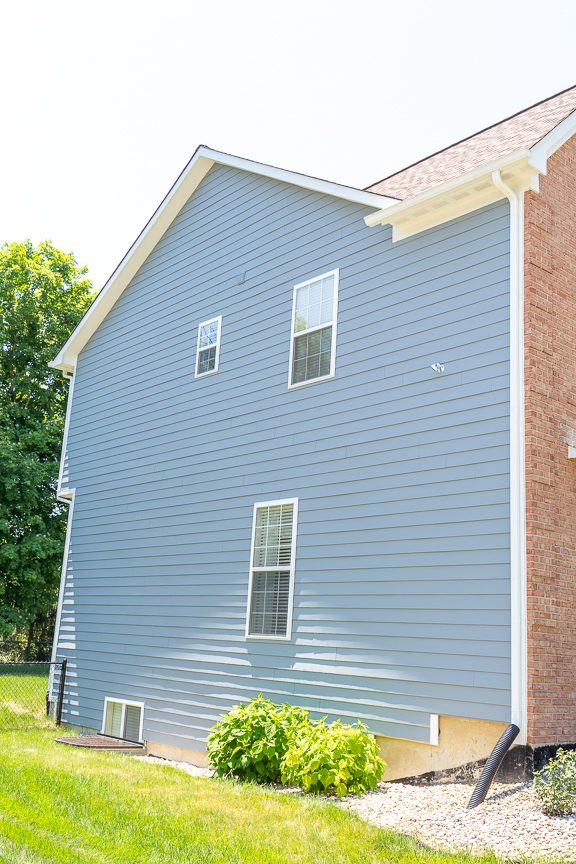 blue painted siding with white trim Preview Image 4