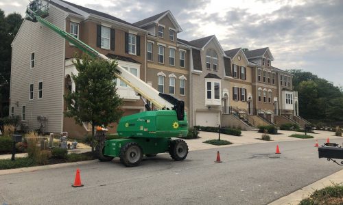 Condo Exterior Lift In Progress