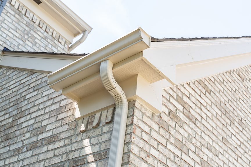 close up of gutters and soffits after painting Preview Image 4