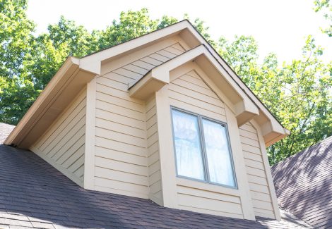 painted dormer on home in avon, IN