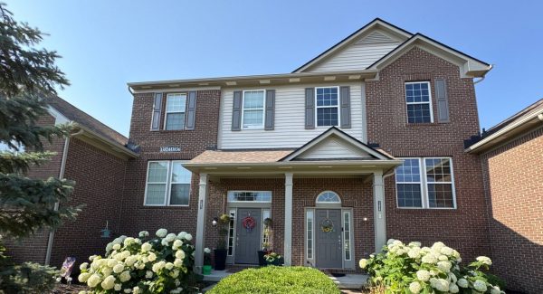 exterior of townhouses