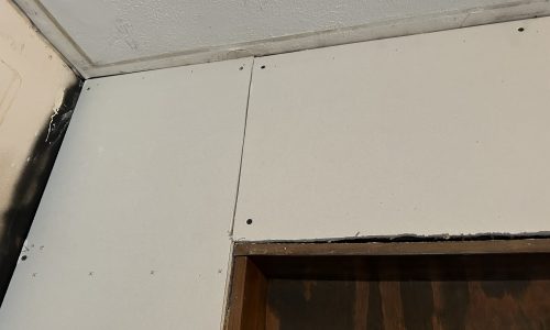 Drywall Installation Above Doorway