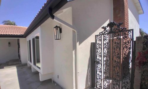 White Painted Stucco Exterior