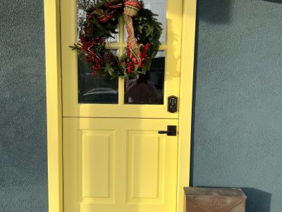 Yellow Front Door painted by Certapro Painters of Irvine.
