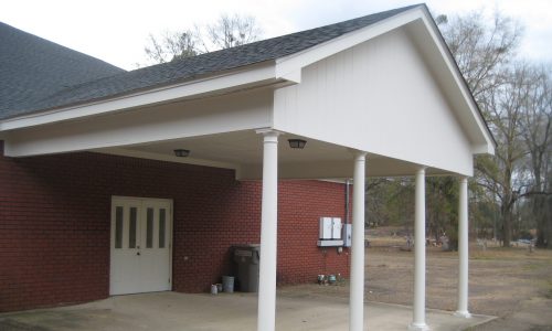 finished exterior church painting