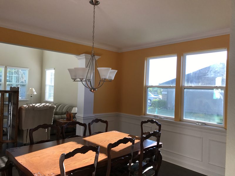 Interior dining room painting by CertaPro house painters in Jacksonville, FL Preview Image 1