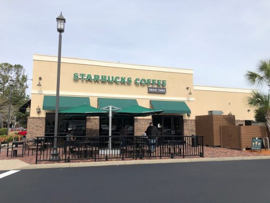 Commercial Off House Painting a Starbucks