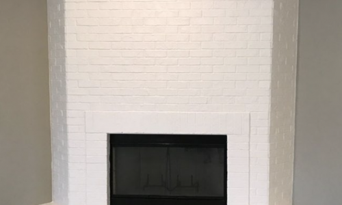 Brick Fireplace Painting