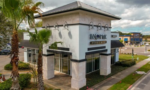 Office Area Repainted Black and White