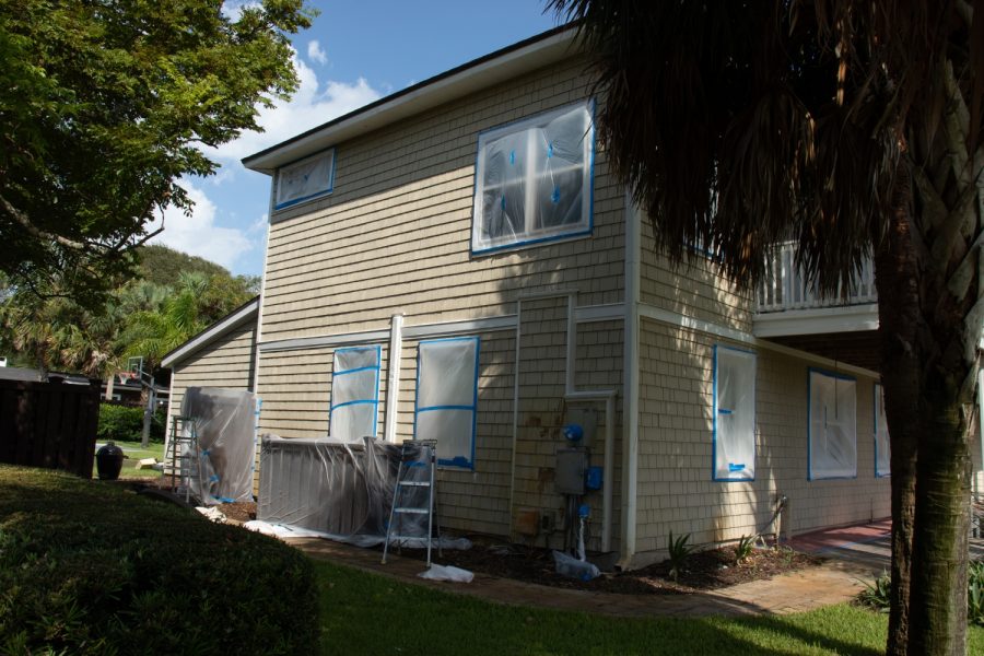 Jacksonville Exterior Case Study side of house prepared for painting Preview Image 2