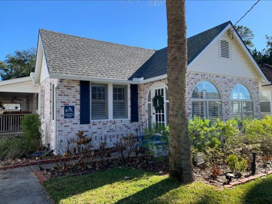 Exterior Makeover limewash brick in San Marco