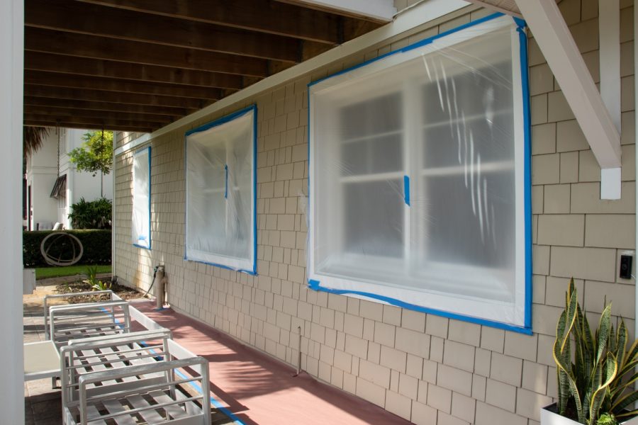 Jacksonville Exterior Case Study windows prepared for painting Preview Image 1