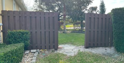 Fence Painting Project in Jacksonville