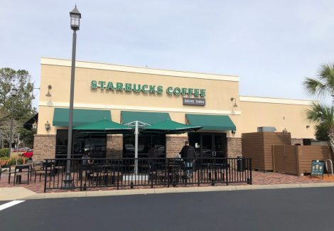 Commercial Off House Painting a Starbucks