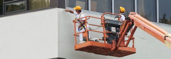 CertaPro Painters on a Lift