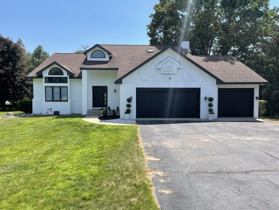 cedar and brick exterior