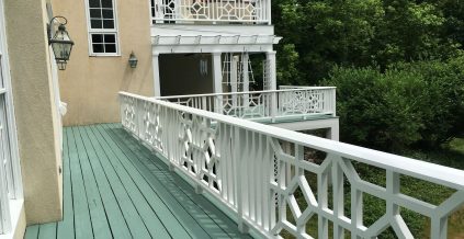 Detailed Deck Railing and Window Trim