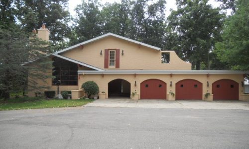 Spanish Stucco Exterior in Schoolcraft