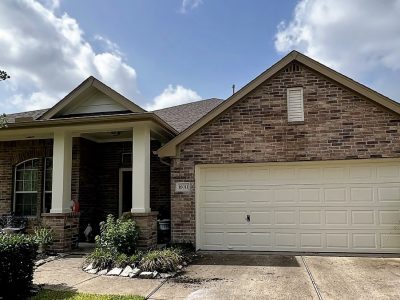 house painting in katy tx - pillars, siding and garage door