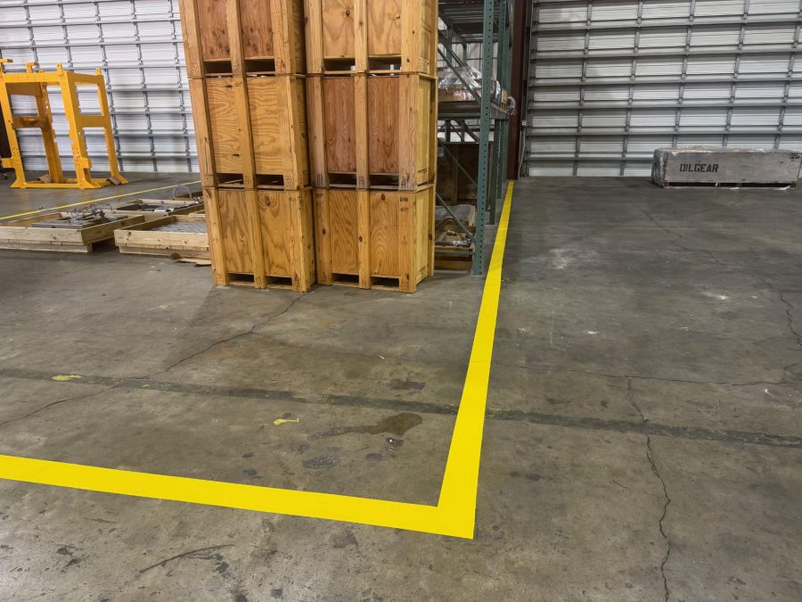 warehouse floor after line striping Preview Image 2