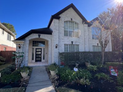 residential exterior lime wash