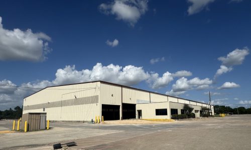 warehouse exterior after painting houston, tx