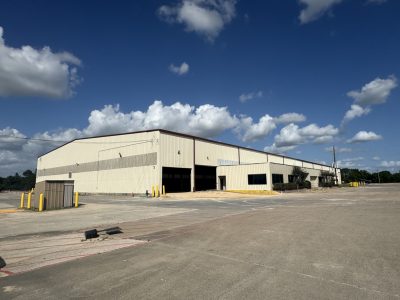 warehouse exterior after painting houston, tx