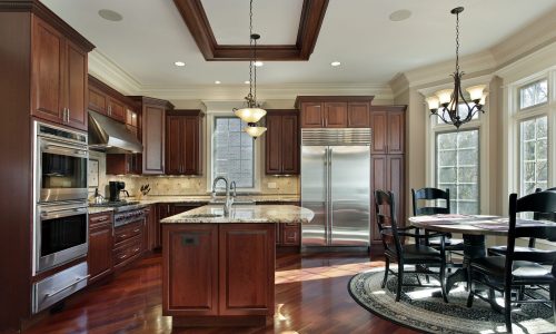 kitchen cabinets after refinishing
