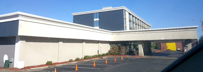 Exterior painted on Four Points Sheraton by CertaPro Painters of KC Northland, MO