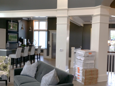 Interior Commercial meeting space painted by CertaPro Painters of KC Northland, MO