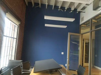 Commercial interior painted by CertaPro Painters of KC Northland, MO