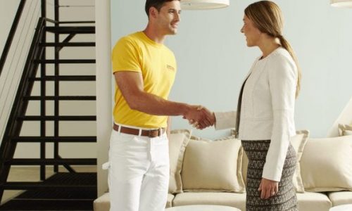 Estimator meeting home owner