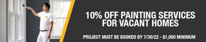 10% Off Painting Services for Vacant Homes