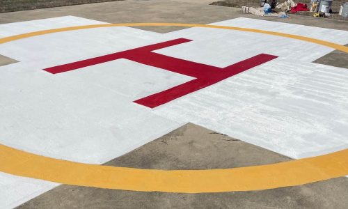 Hospital Helicopter Pad Painting