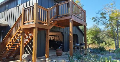 Stained Exterior Steps