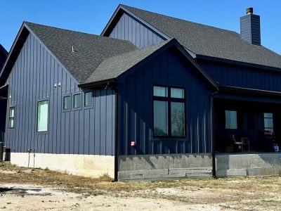 Blue House Exterior Painting