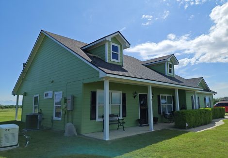 Professional Green Exterior House Painting