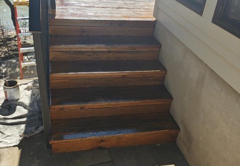 Deck steps staining Burnet, TX