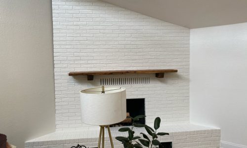 Brick Fireplace Painting