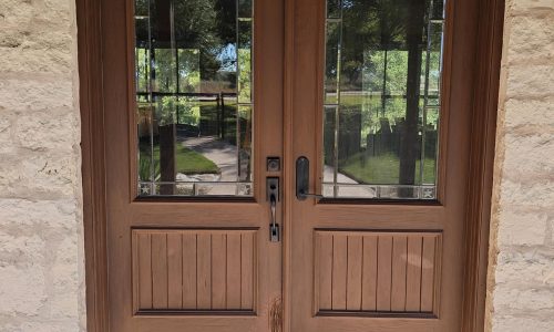 Exterior Door Staining