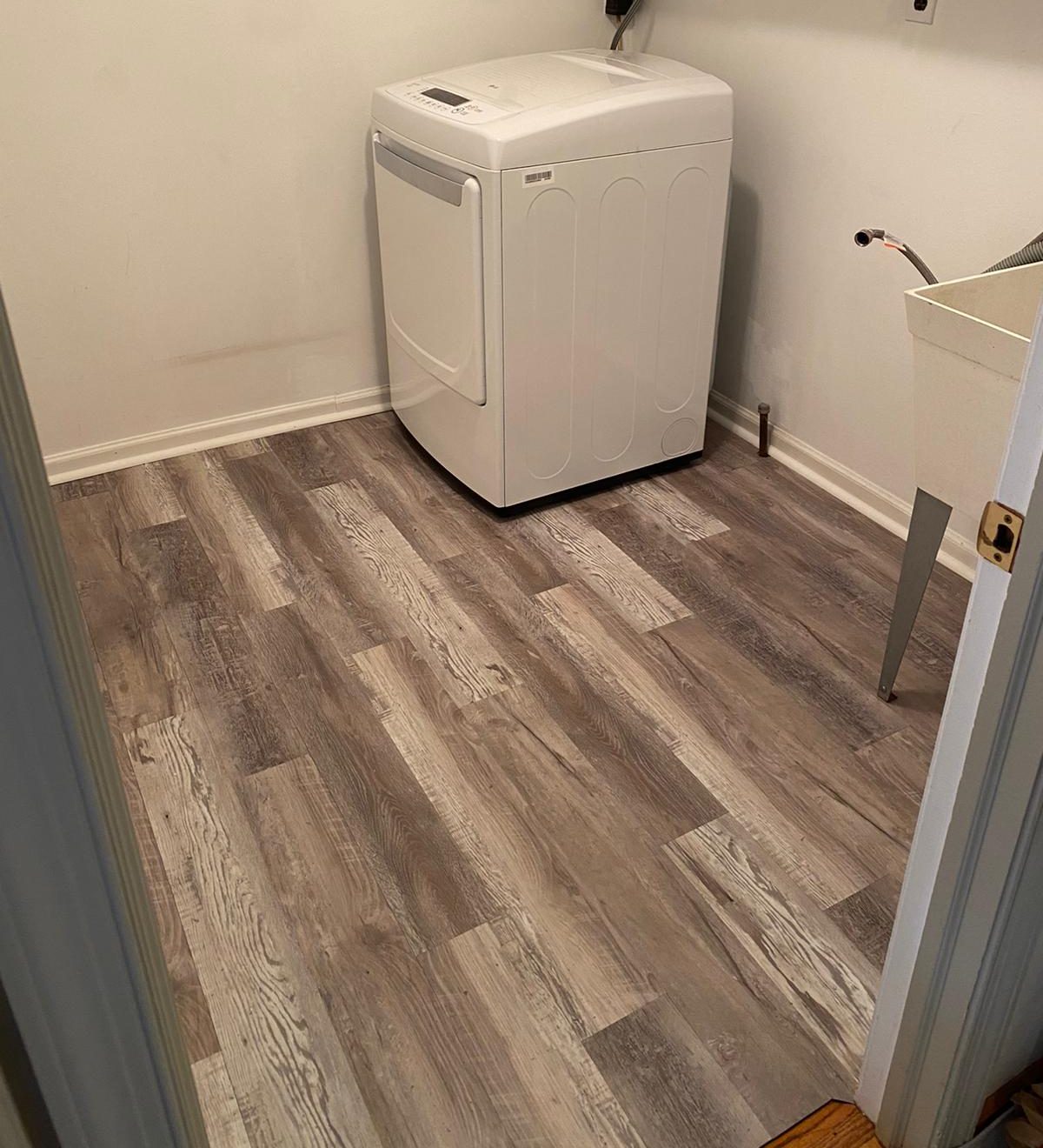 laundry room floor replacement after
