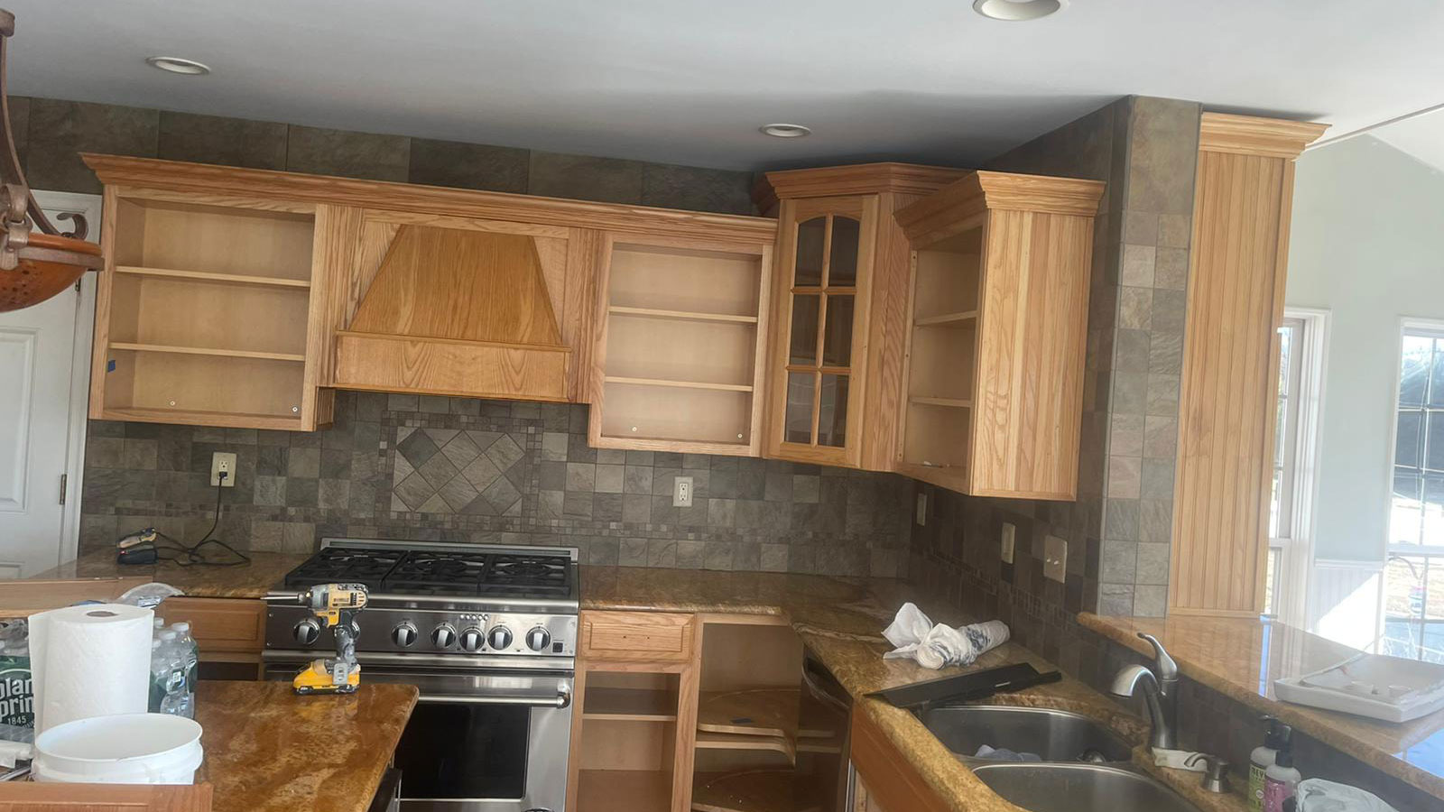 Kitchen Cabinet Refinishing Collegeville PA Before