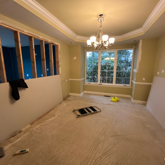 Dining Room During wall addition