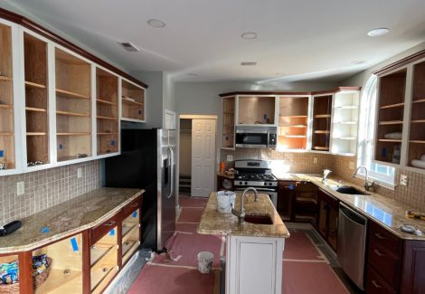Pheonixville Cabinets Case Study being disassembled
