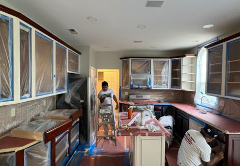 Pheonixville Cabinets Case Study being disassembled